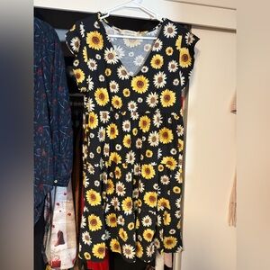 Maternity Floral Sunflower Dress